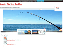 Tablet Screenshot of anglerfishingtackles.com